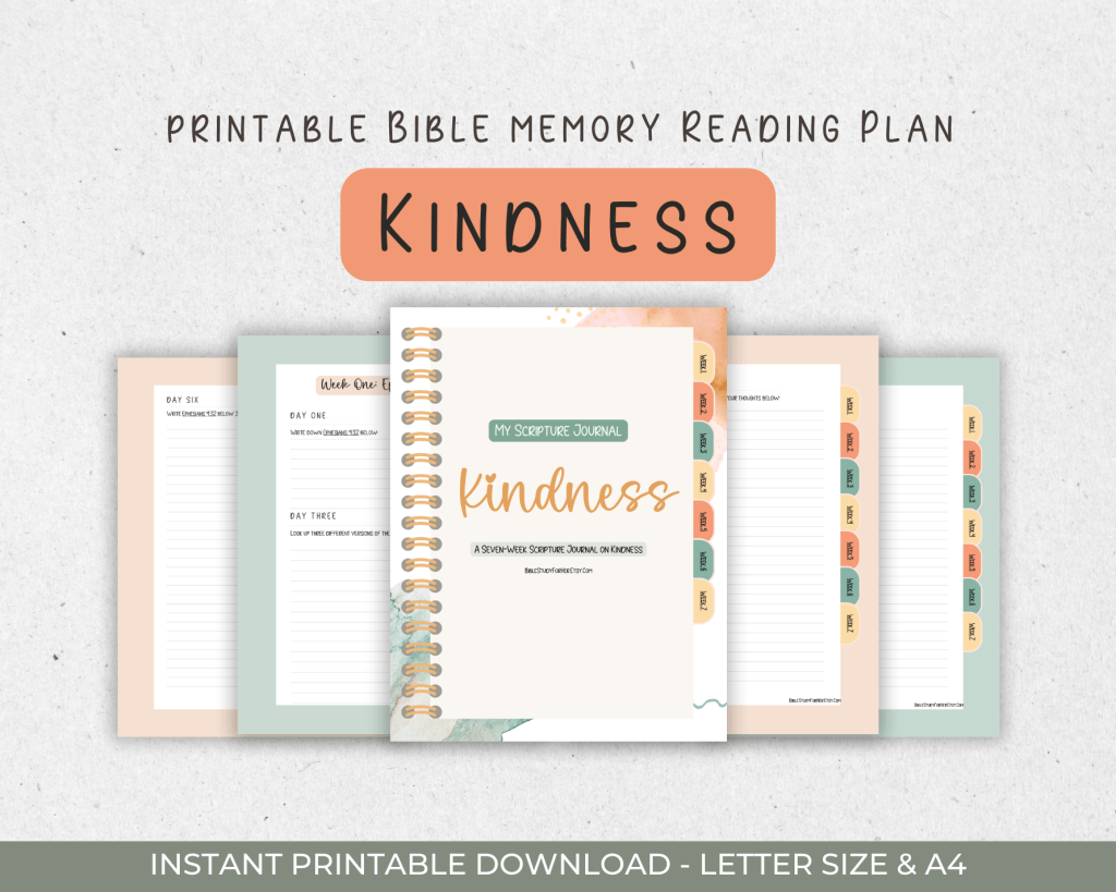 Kindness 31-Day Bible Memory Reading Plan